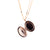 Extra Luxurious Embellished Oval Pendant in "Cookie Dough" *Custom*
