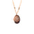 Extra Luxurious Embellished Oval Pendant in "Cookie Dough" *Custom*