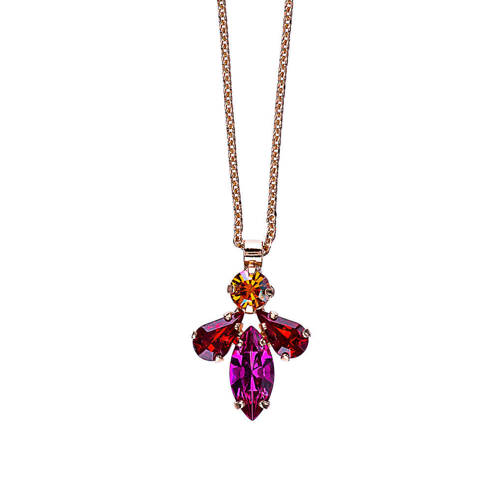 Pear Marquise Pendant in "Hibiscus" *Preorder*