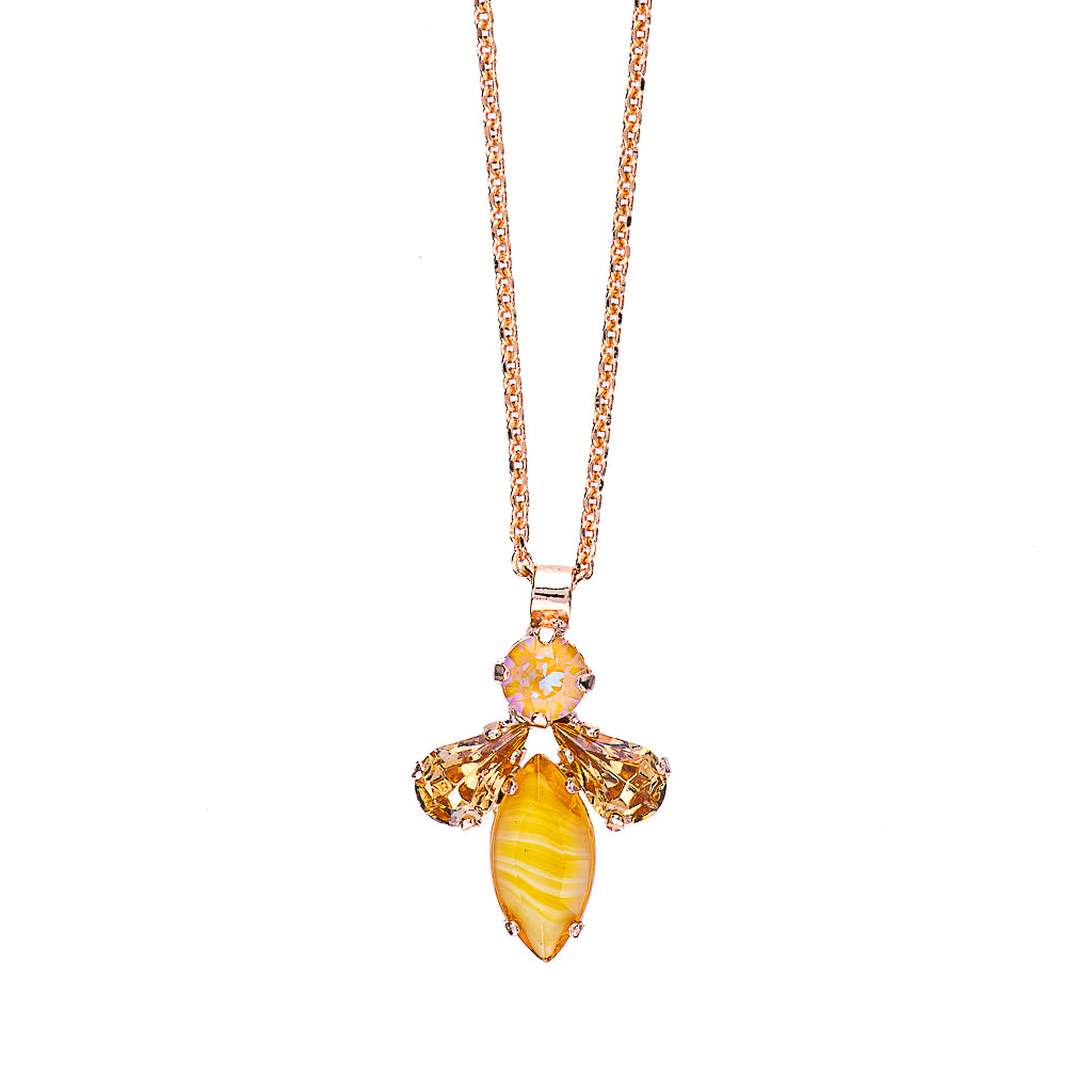 Pear Marquise Pendant In "Chai" *Preorder*