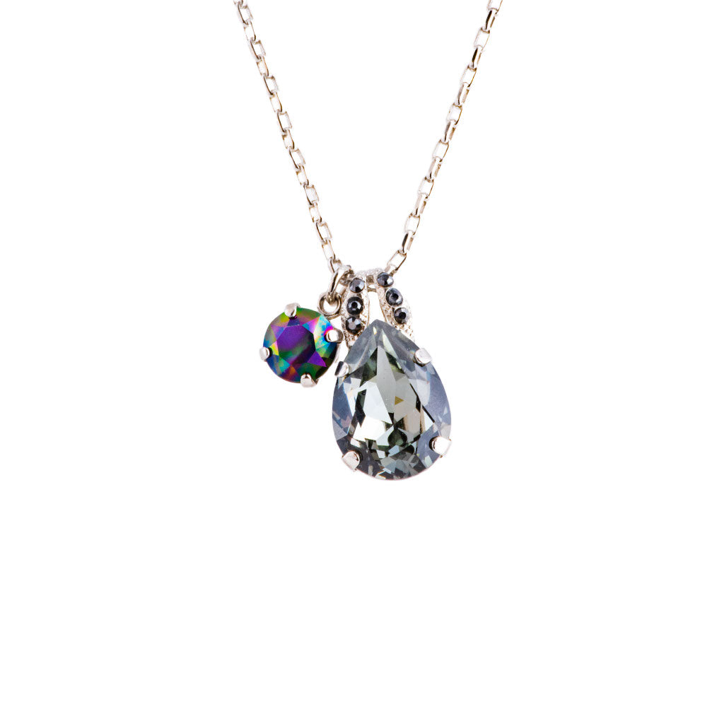 Double Stone Pear Pendant in "Rocky Road" *Preorder*