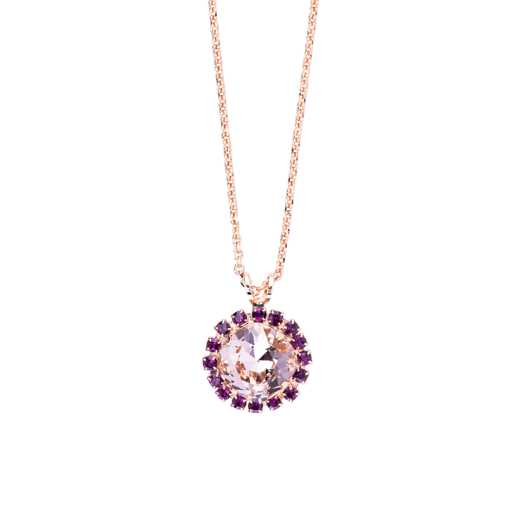 Cushion Cut Cluster Pendant in "Wildberry" *Preorder*