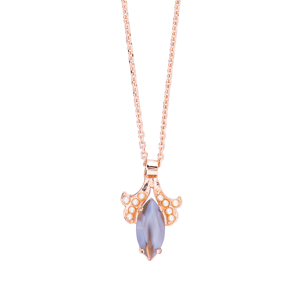 Ornate Marquise Pendant in "Earl Grey" *Preorder*