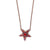 Double Sided Star Pendant in "Hibiscus" *Custom*