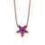 Double Sided Star Pendant in "Hibiscus" *Custom*
