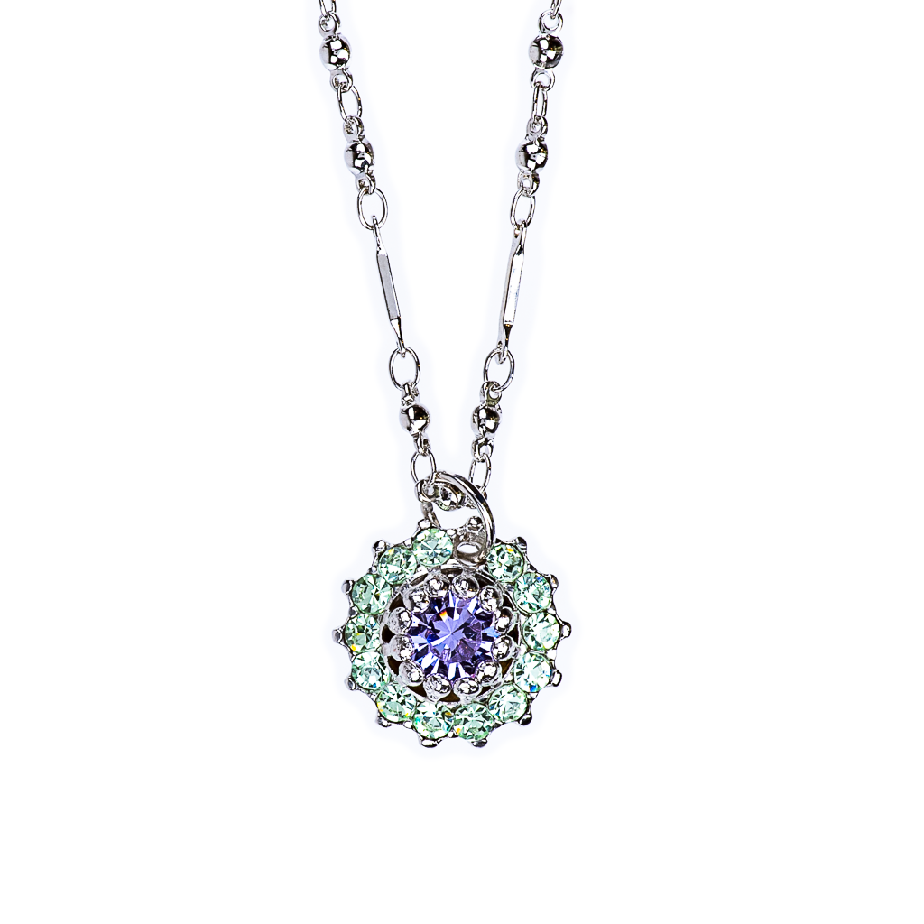 Medium Rosette Flower Pendant in "Matcha" *Preorder*