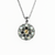 Guardian Angel Pendant "Black Orchid" - Rhodium