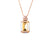 Emerald Cut Pendant with Round Top Stones in "Butter Pecan" *Preorder*