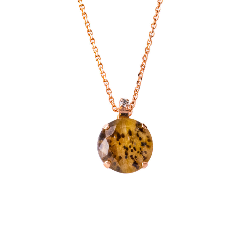 Extra Luxurious Single Stone Pendant in "Cheetah" *Custom*