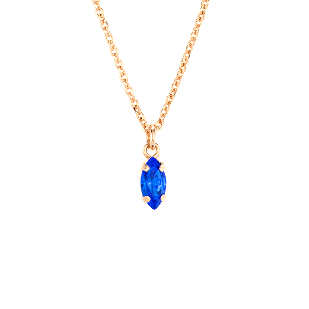 Single Stone Marquise Pendant in "Sapphire" *Preorder*