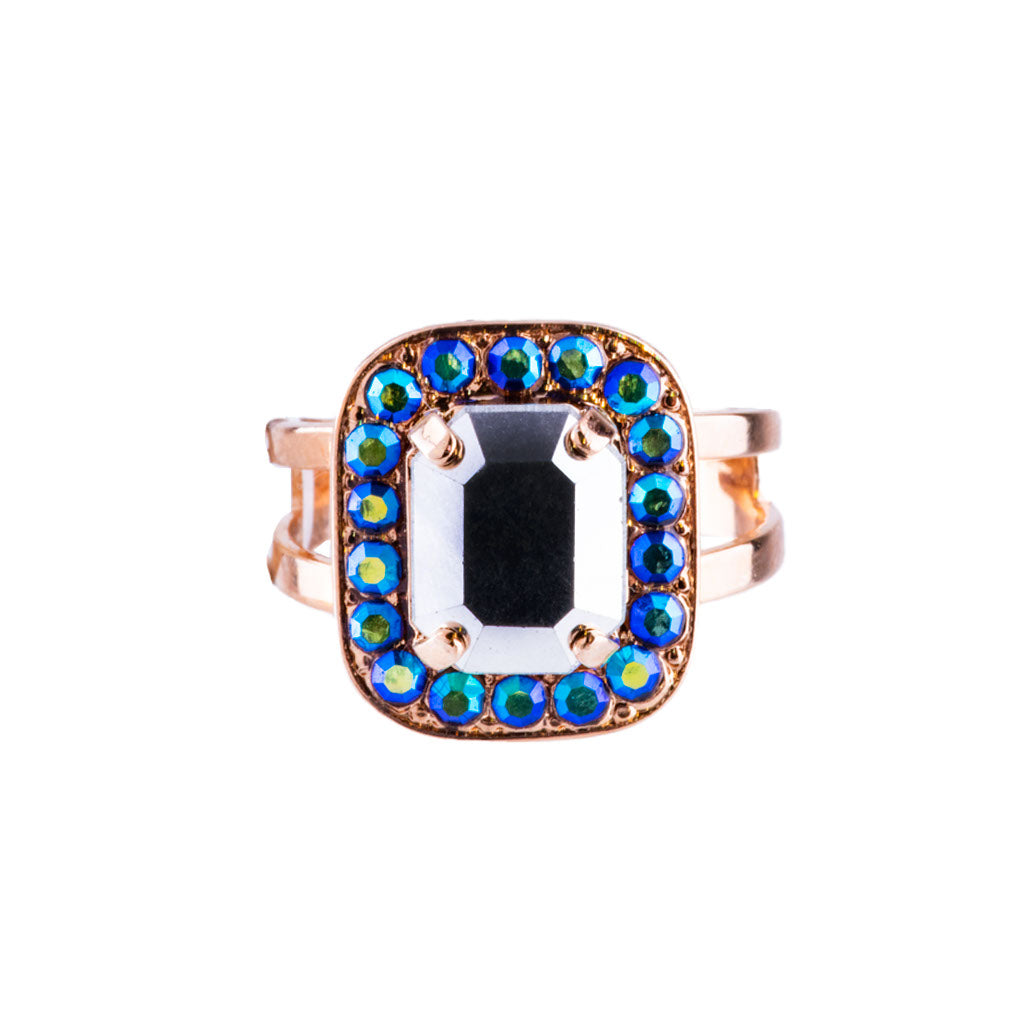 Emerald Cut Ring in "Rocky Road" *Preorder*