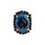 Oval Cluster Ring in "Denim Blue" *Preorder*