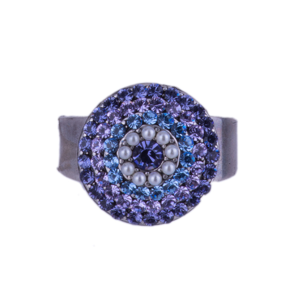 Extra Luxurious Pavé Ring in "Electric Blue" *Custom*