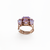 Marquise and Round Adjustable Ring in Sun-Kissed "Lavender" *Custom*