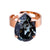 Pear Adjustable Ring in "Black Diamond" *Preorder*