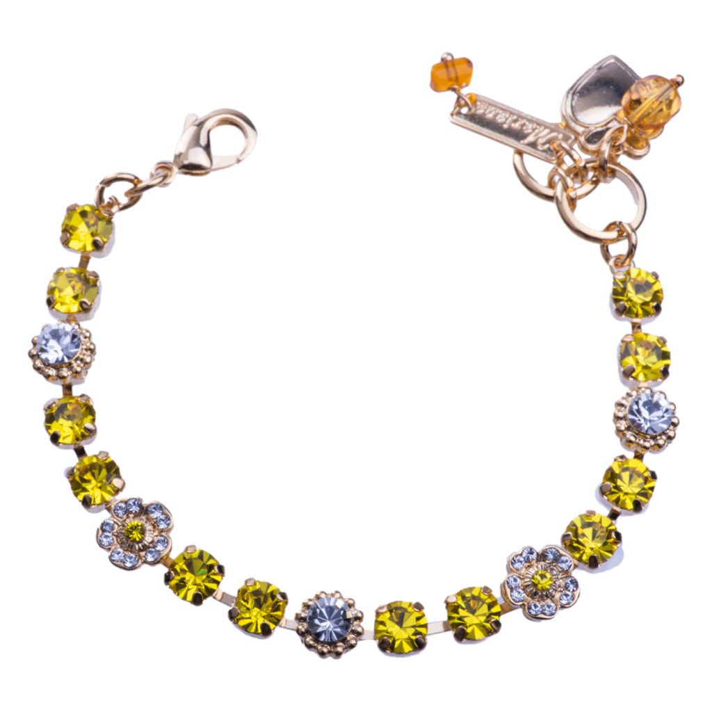 Petite Flower Cluster Bracelet in "Fields of Gold" *Custom*