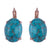 Oval Leverback Earrings in "Turquoise" *Preorder*