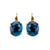 Large Single Stone Oval Leverback Earrings in "Blue Topaz" *Preorder*