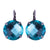 Extra Luxurious Single Stone Leverback Earring in "Light Turquoise" *Preorder*